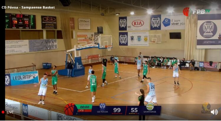 Em jogo da Proliga de Basquetebol, Sampaense perde na Póvoa por  99-55
