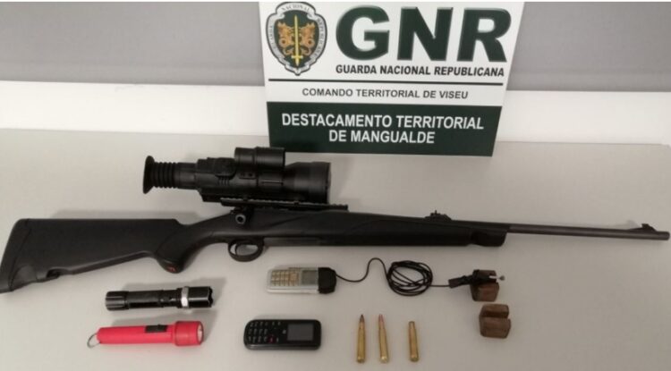 Dois homens detidos em flagrante por caça ilegal ao javali em Mangualde Dois homens detidos em flagrante por caça ilegal ao javali em Mangualde