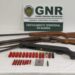 GNR deteve homem de 60 anos por posse de armas e de munições proibidas