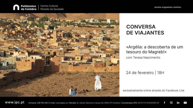“Conversa de Viajantes” com Teresa Nascimento no Centro Cultural do Politécnico de Coimbra