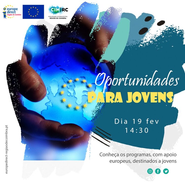 Europe Direct Região de Coimbra promove webinar sobre oportunidades para os jovens