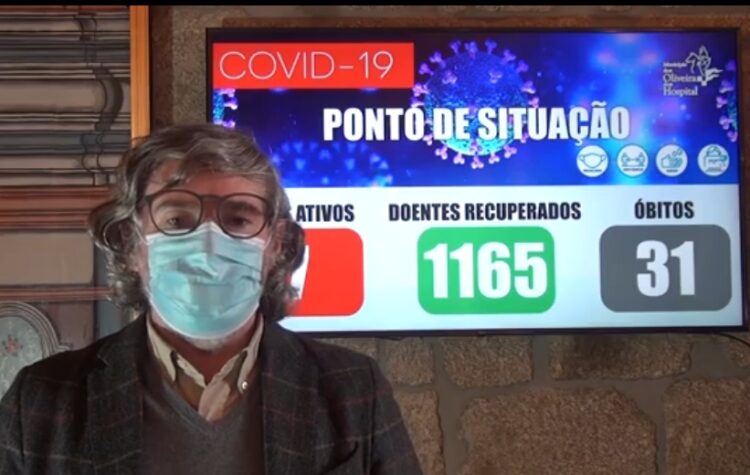 Há sete casos ativos de Covid-19 em Oliveira do Hospital. Recuperaram 10 pessoas e uma morreu