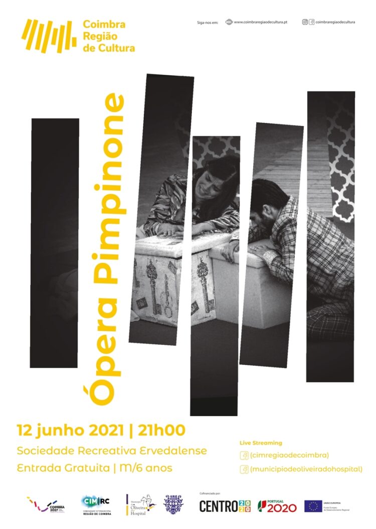 “Ópera Pimpinone” na Sociedade Recreativa Ervedalense no dia 12 de junho