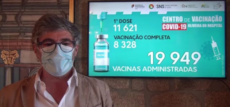 Já foram administradas cerca de 20 mil vacinas em Oliveira do Hospital. Concelho mantém-se com 32 casos ativos de Covid-19