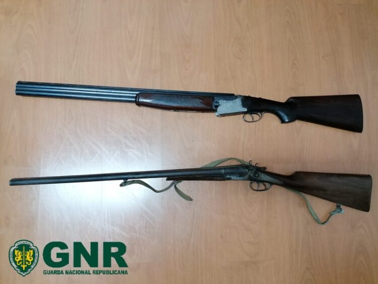 GNR apreendeu armas de fogo no âmbito de violência doméstica