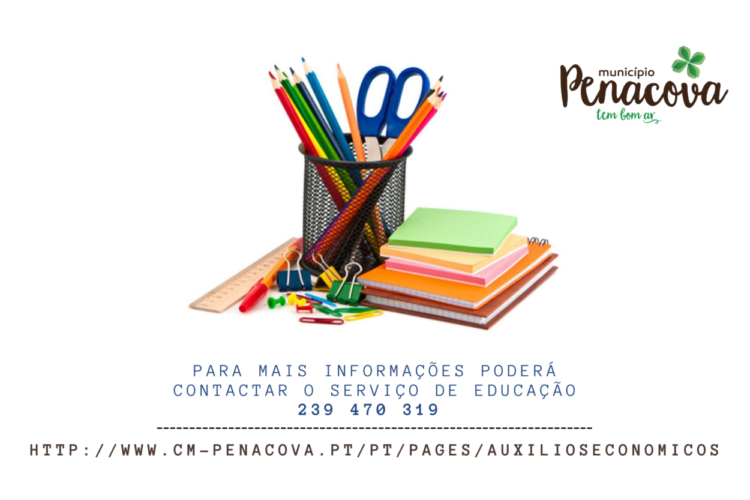 Município de Penacova mantém oferta de cadernos de atividades e comparticipa material escolar para o 1º ciclo