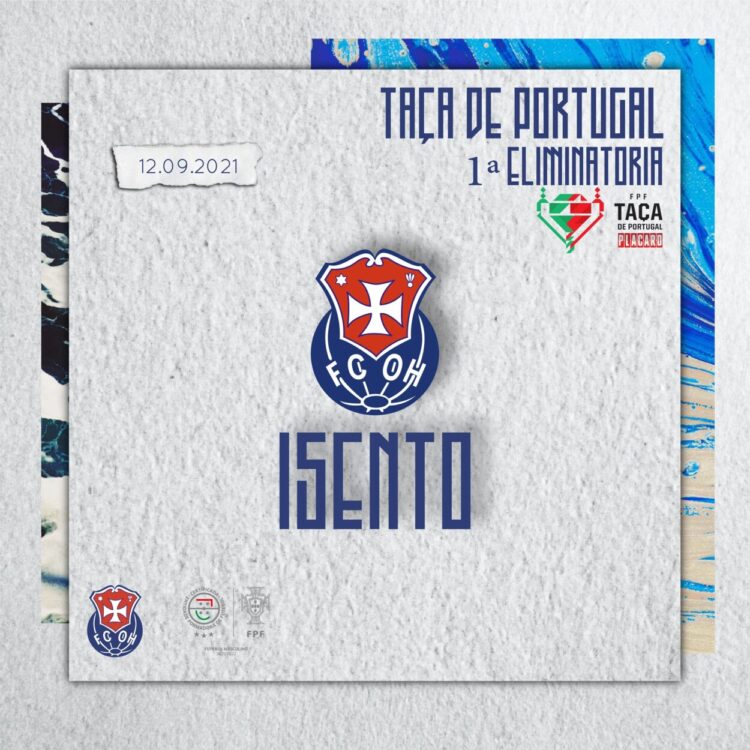 FCOH isento na 1.ª eliminatória da Taça de Portugal