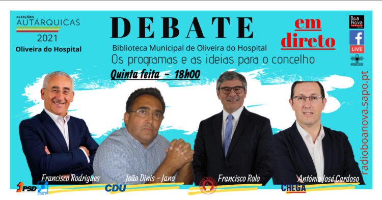 Rádio Boa Nova promove debate com candidatos à Câmara Municipal de Oliveira do Hospital