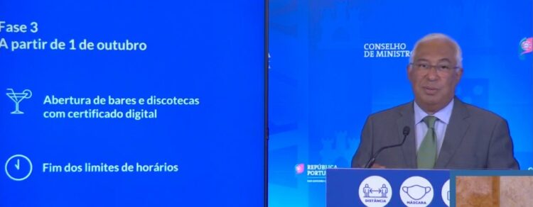 Portugal passa a “situação de alerta a partir de 1 de outubro”