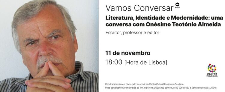 “Vamos conversar” com Onésimo Teotónio Almeida no Centro Cultural do Politécnico de Coimbra