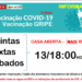 Vacinação Covid-19 e Gripe em Casa Aberta para maiores de 70 anos em Oliveira do Hospital