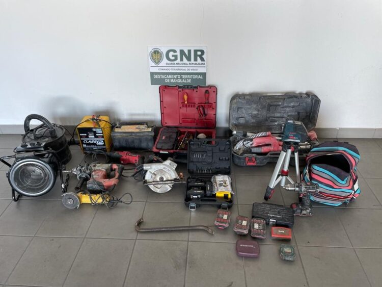 Nelas: GNR recupera material furtado