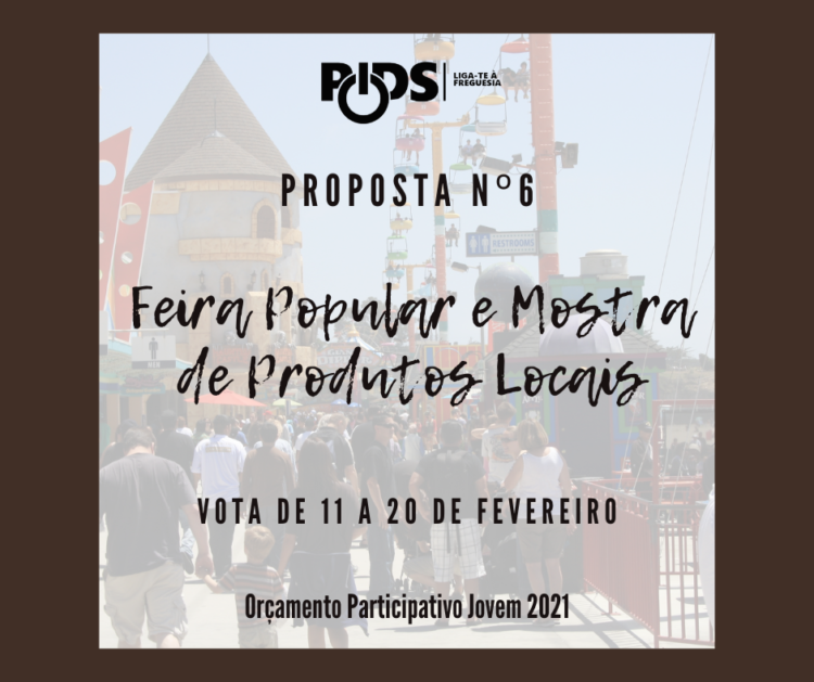 PIDS propõe “Feira Popular e Mostra de Produtos Locais” no Orçamento Participativo Jovem