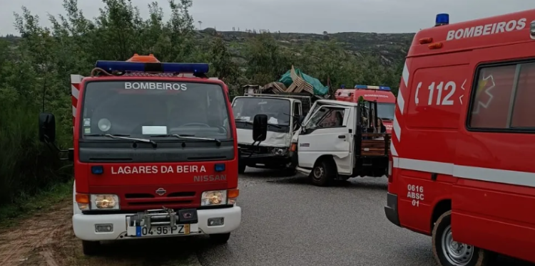 Oliveira do Hospital: Choque frontal no Moinho do Buraco provoca dois feridos