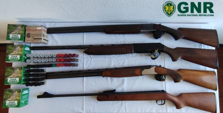 Penela: GNR apreende armas no âmbito de violência doméstica