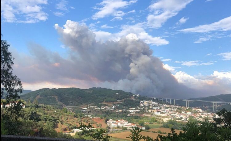 Fogo em Coimbra continua ativo e está ser combatido por sete meios aéreos e mais de 500 bombeiros