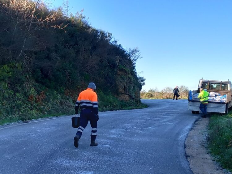 Frio: Município de Oliveira do Hospital coloca sal nas estradas para evitar formação de gelo
