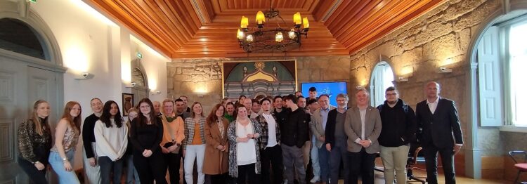 Comitiva do Intercâmbio AEOH-Gerrit Komrij College recebida pelo Município de Oliveira do Hospital