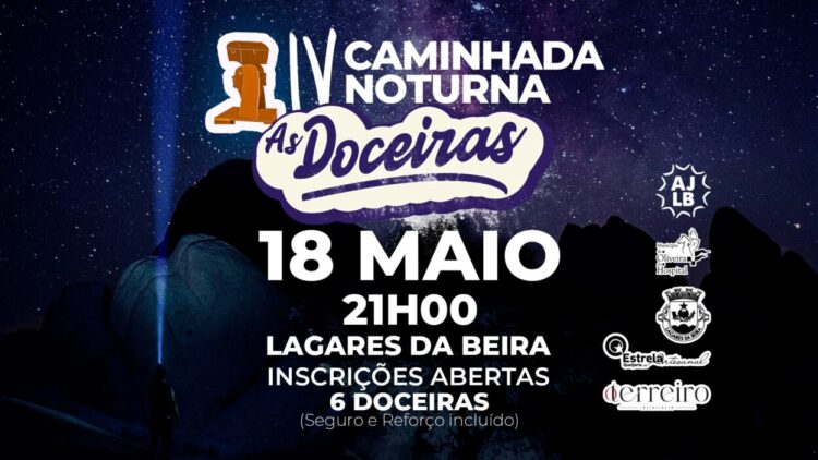 Caminhada Noturna “As Doceiras” realiza-se a 18 de maio