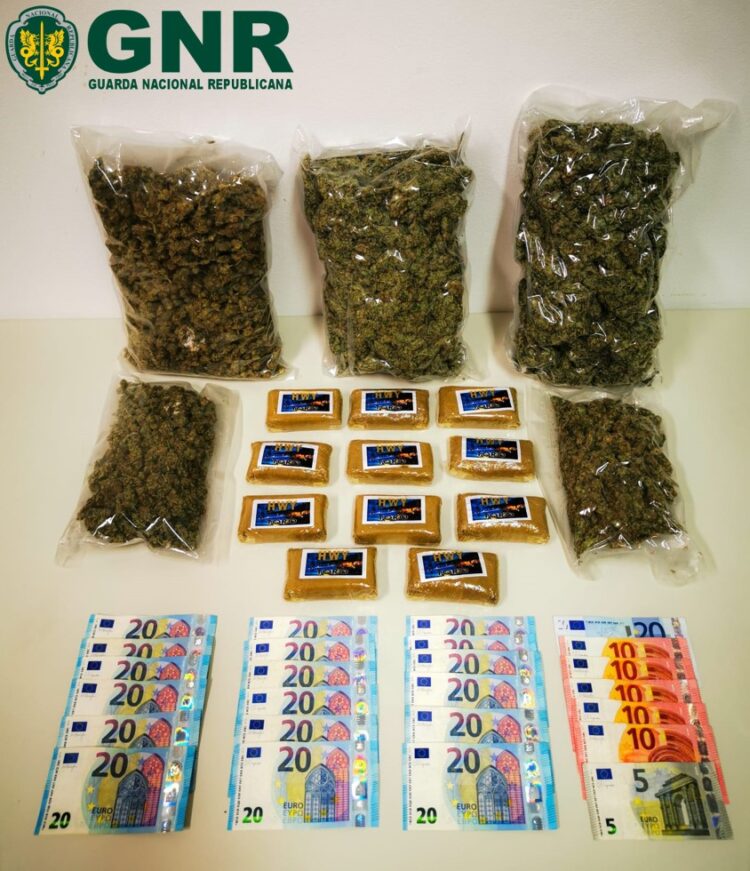 Coimbra: Três detidos por tráfico com mais 2 800 doses de estupefacientes