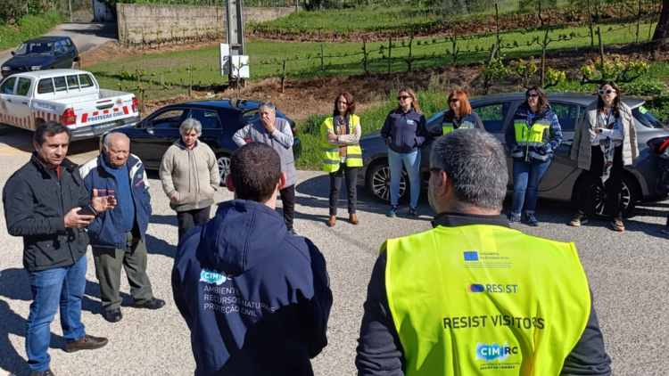 Técnicos do RESIST visitam áreas de intervenção em Mortágua e Vila Nova de Poiares para combater alterações climáticas