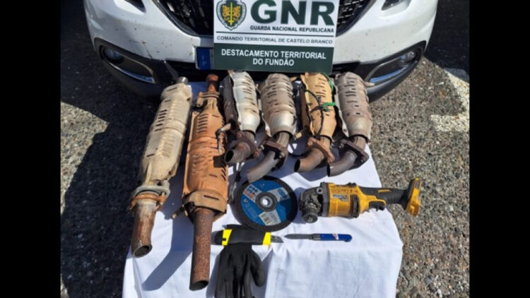 Apanhado trio que furtava catalisadores no concelho da Covilhã