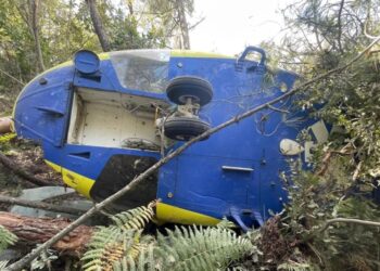 Tripulantes de heli do INEM tiveram alta ao final da tarde. Aparelho vai ser removido a partir das 13h30