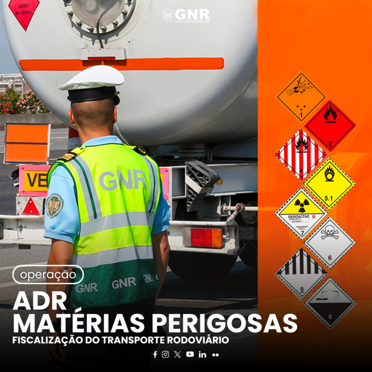 GNR fiscaliza transporte de mercadorias perigosas a partir de amanhã
