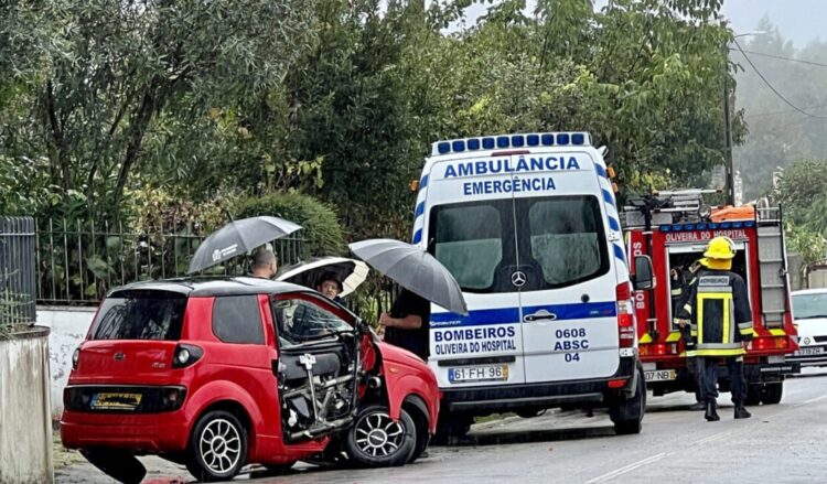 Despiste provoca ferido em Oliveira do Hospital