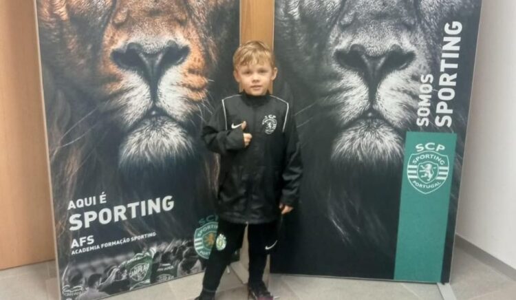 Atleta do GD Tourizense, com apenas 5 anos, assinou pelo Sporting
