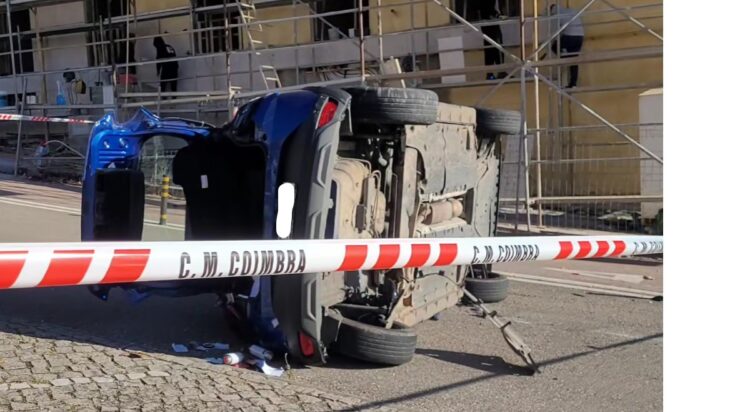 Acidente causa dois feridos em Coimbra