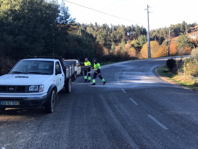 Município de Tábua espalha sal nas estradas