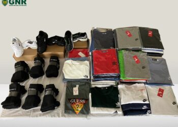 Penacova: Detidos por contrafação e apreensão de 171 artigos contrafeitos