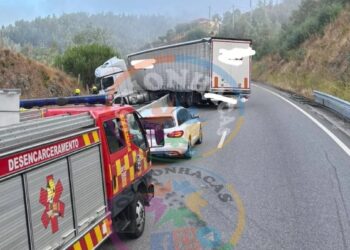 Despiste de camião cortou IP3 perto de Penacova