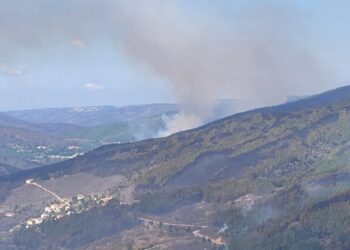 Fogo com três frentes ativas no concelho de Seia. Várias aldeias estão confinadas