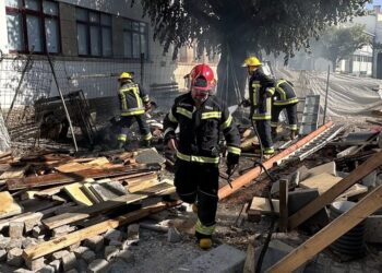 Incêndio deflagrou no estaleiro de obras da Eptoliva em Oliveira do Hospital