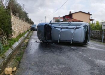 Despiste seguido de capotamento causa um ferido na Bobadela
