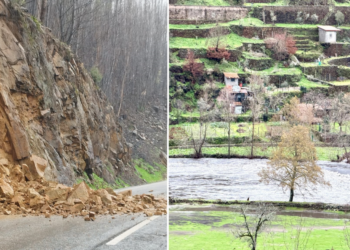 Deslizamentos e aumento do caudal afetam Alvoco das Várzeas e condicionam EN230