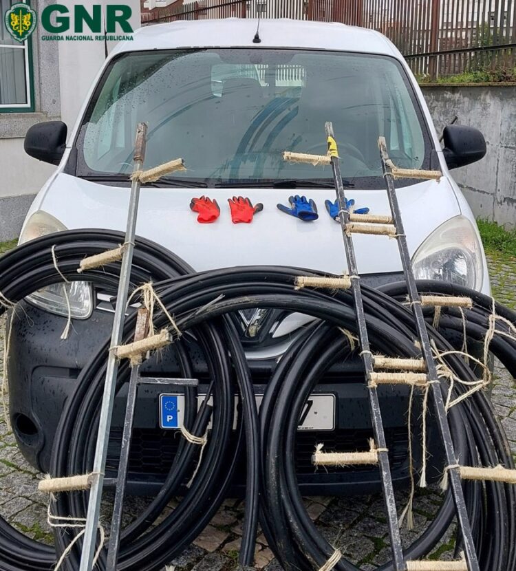 Dois homens detidos no Fundão por furto de metais não preciosos