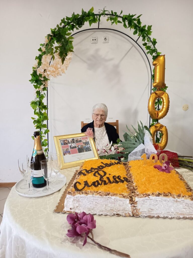 100 anos “não é brincadeira”: Maria Clarisse celebra aniversário no CSP Ervedal da Beira