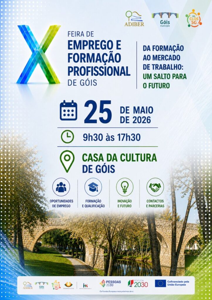 X Feira de Emprego e Formação Profissional do concelho de Góis pretende "alinhar qualificação com necessidades do mercado de trabalho"