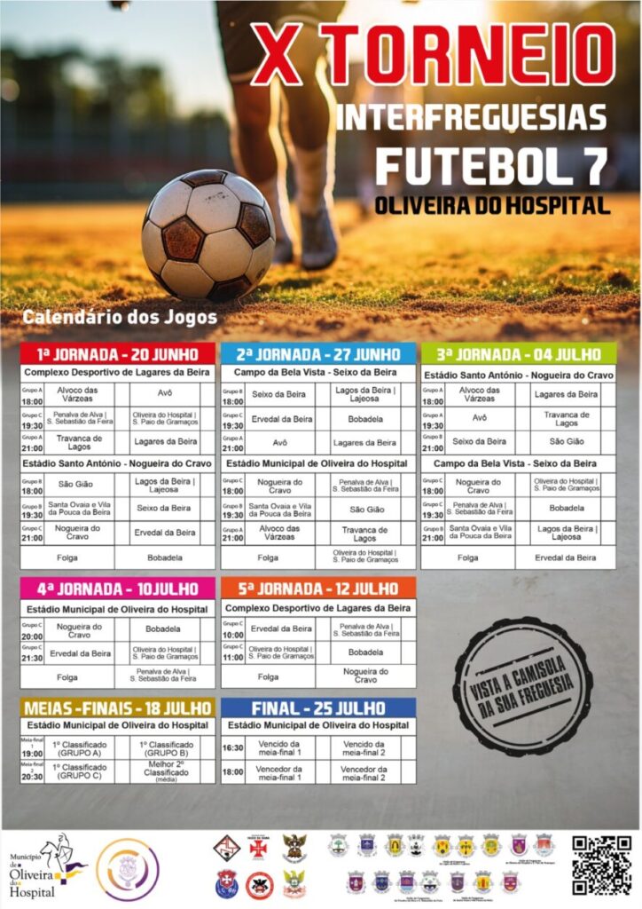 X.º Torneio Interfreguesias de Futebol 7 de Oliveira do Hospital começa no próximo sábado