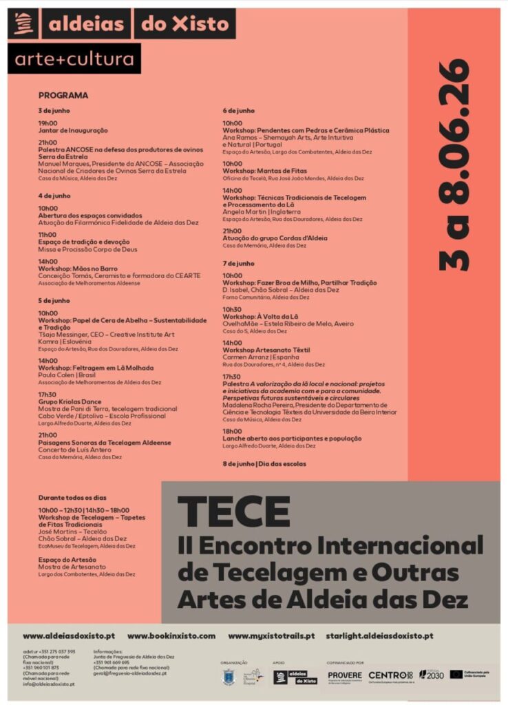 Aldeia das Dez recebe II Encontro Internacional de Tecelagem e Outras Artes