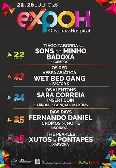 EXPOH - A não perder entre 22 e 26 de julho
