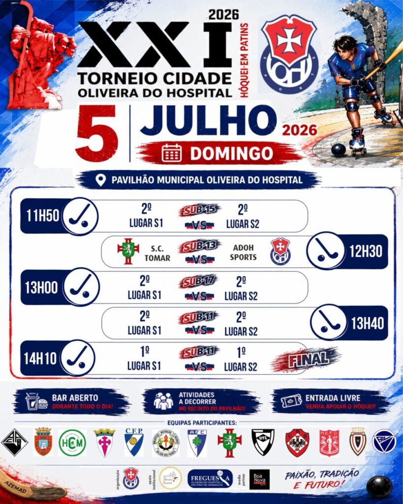 XXI Torneio Cidade de Oliveira do Hospital reúne atletas de hóquei em patins de vários pontos do país