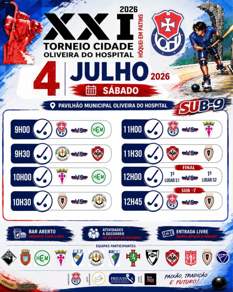 XXI Torneio Cidade de Oliveira do Hospital reúne atletas de hóquei em patins de vários pontos do país