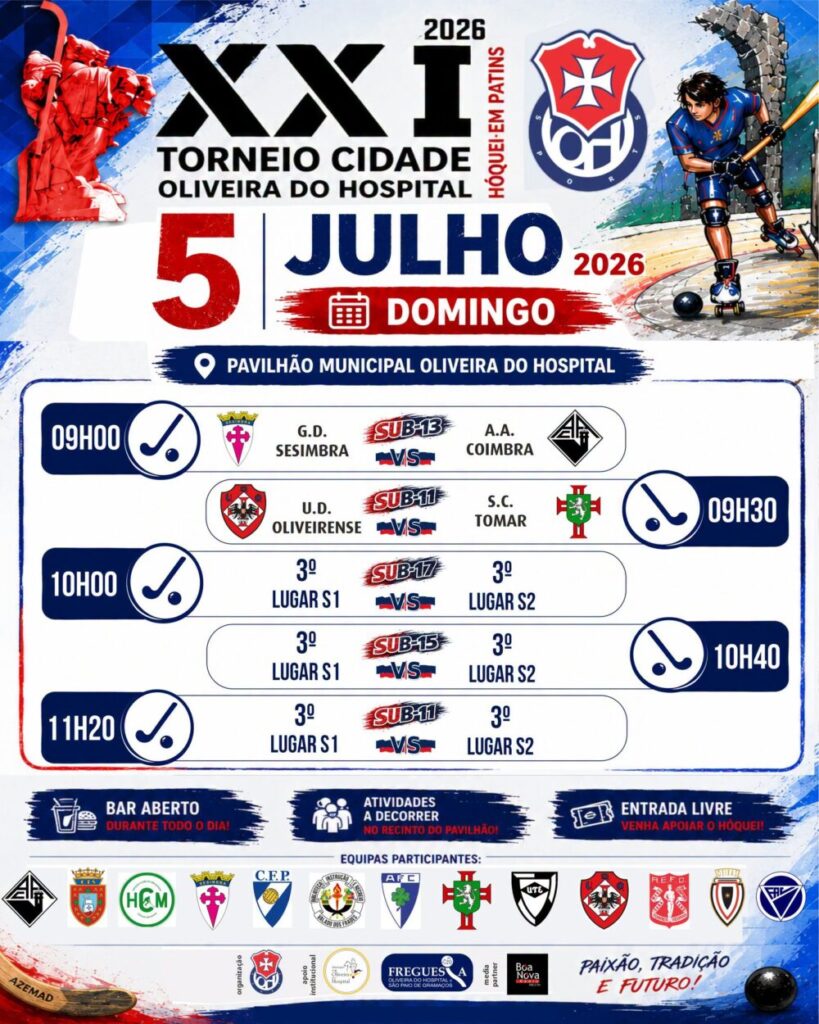 XXI Torneio Cidade de Oliveira do Hospital reúne atletas de hóquei em patins de vários pontos do país