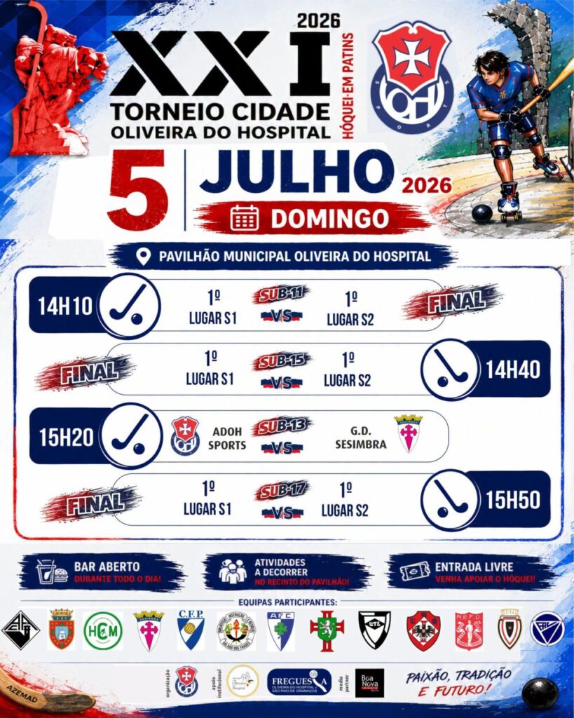 XXI Torneio Cidade de Oliveira do Hospital reúne atletas de hóquei em patins de vários pontos do país