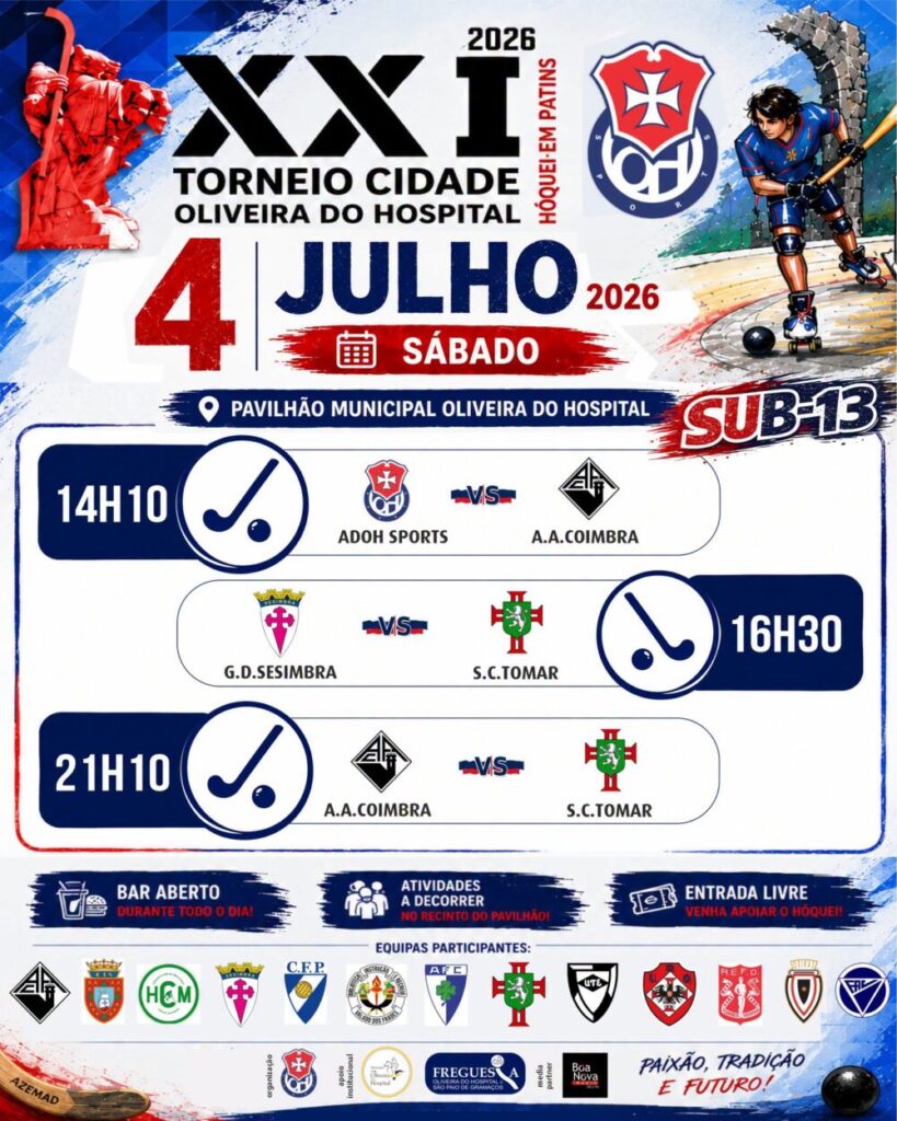 XXI Torneio Cidade de Oliveira do Hospital reúne atletas de hóquei em patins de vários pontos do país