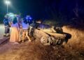 Despiste seguido de capotamento causa um ferido em Oliveira do Hospital